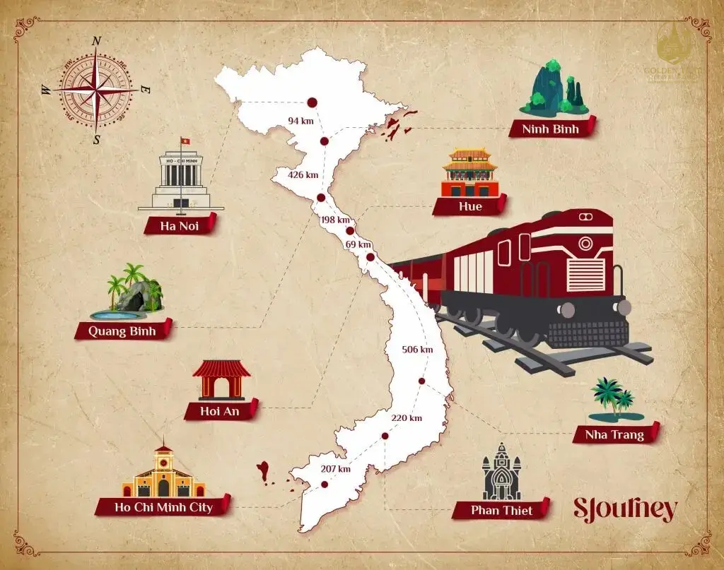 SJourney Luxury Train Trip: An 8-Day Grand Tour from Ho Chi Minh City to Hanoi